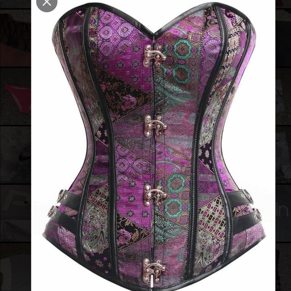 Dolls Kill Other - 𝅺CHARMAIN Gothic Brocade Corset